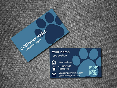 Card business card template