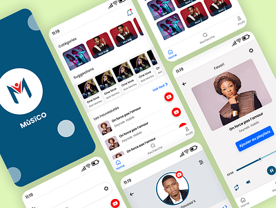 Music Player App Design app design ui ux web