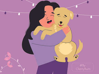 Happy Kukur Tihar art dog dogs illustration illustration art vector vector art vector illustration vectorart