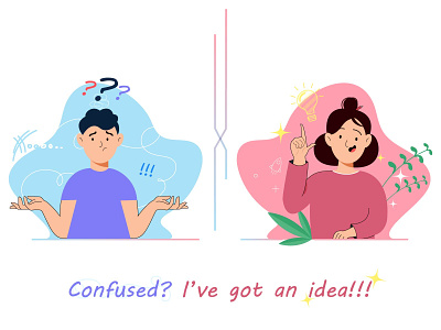 Confused? I've got an idea!!! art design digital art illustration illustration art illustrator vector