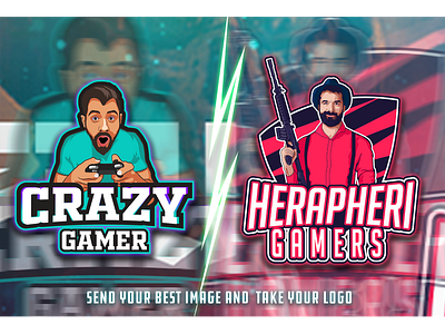 Gaming Logo artwork design flat gaming app gaming logo gaming mascot logo graphic design illustration logofolio mascotlogo steamr logo twitch logo vector youtube logo