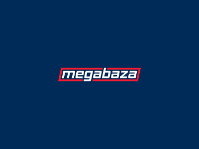 Megabaza auto brand branding design fast identity line logo mega minimal