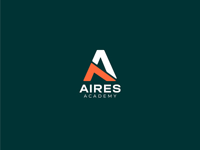 Aires Academy academy aero brand branding design education lettermark logo mark minimal