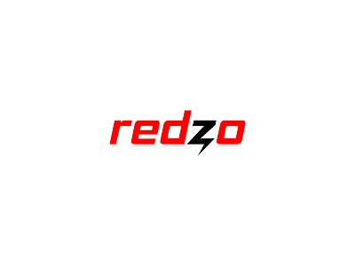 Redzo brand branding delivery design fast fast food identity logo minimal thunder