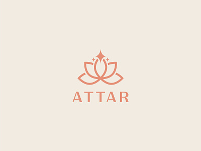 ATTAR brand branding design flower identity logo luxury minimal nature tulip