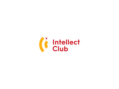 Intellect Club brand branding design hidden meaning identity lettermark logo minimal negative space star symbol