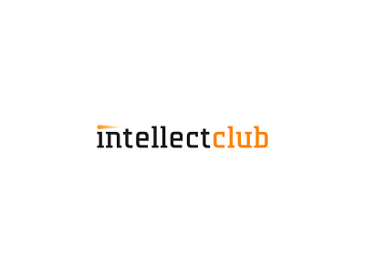 Intellect Club logo concept academy brand branding design fast identity logo luxury minimal wordmark