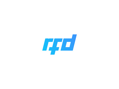 rfd brand branding design identity lettermark logo minimal wordmark