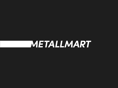 METALLMART black brand branding design identity logo minimal wordmark