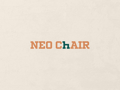 Neo Chair brand branding chair design furniture logo minimal wordmark