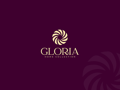 Gloria - collection of fabrics abstract brand branding design fabrics identity logo luxury minimal symbol symmetric