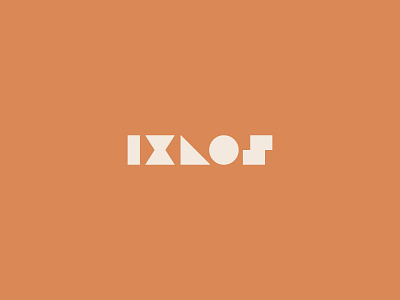 IXLOS - modern furniture brand branding brown corner design furniture hidden meaning identity lettermark logo luxury minimal soft wordmark