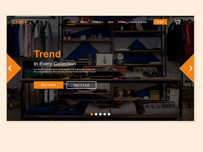 Landing page Design for a Clothing E-commerce Business adobexd design ecommerce landingpage ui uidesign userinterface ux web design website design