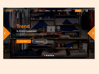 Landing page Design for a Clothing E-commerce Business