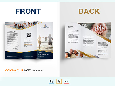 Life Insurance Company Tri Fold Brochure Template