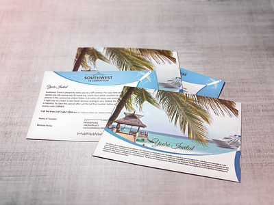 Travel postcard design