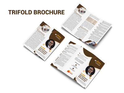 trifold brochure design artistic corporate creative design flyer design graphic illustration logo print design trifold brochure typography