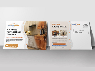 Cabinet Refinishing Company Postcard design