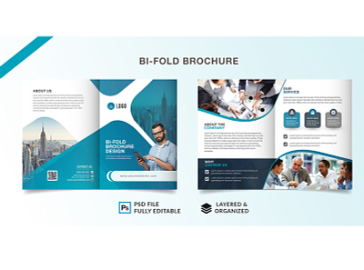 Bi- Fold Brochure design bifold brochure brochur brochure design catalog company profile. corporate design flyer design graphic print design trifold brochure