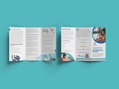 Medical coding trifold brochure design