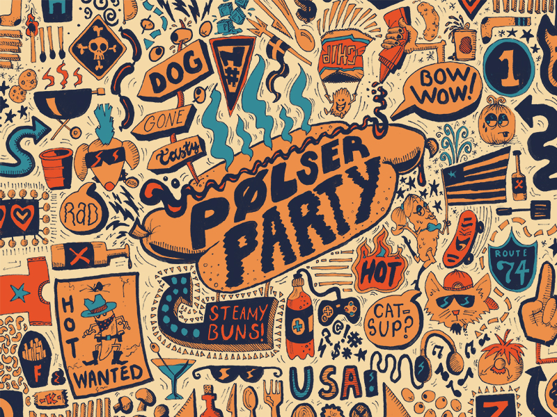 Pølser Party by Lillie Talbott on Dribbble