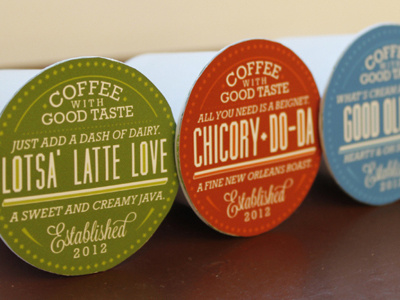 Coffee With Good Taste branding coffee k cups packaging typography