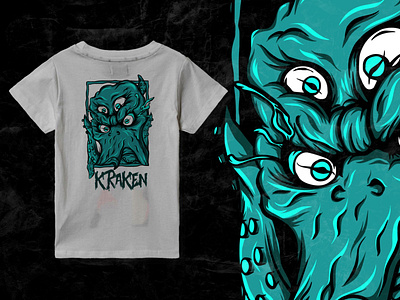 Textile creative project apparel artwork clothing clothing design design art digital artwork fashion brand fashion illustration kraken streetwear tshirt zharthirteen