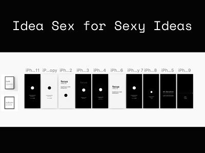 idea sex simple design simple type simple visuals typography