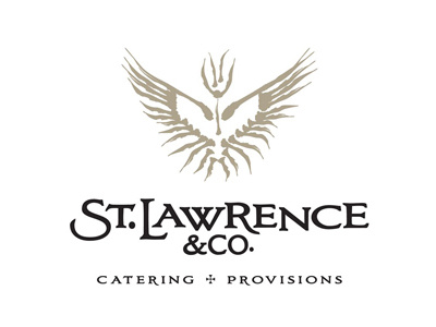 St. Lawrence Catering branding catering food identity logo