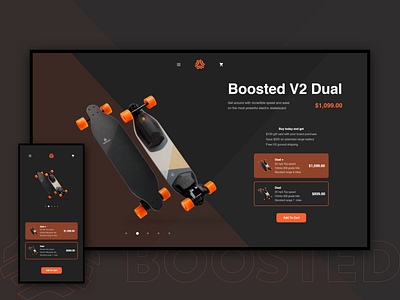 Boosted Boards Product Page