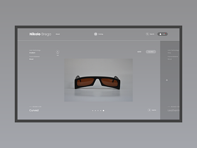 Nikolo Brega concept design ecommerce minimal shop ui ux web website xd