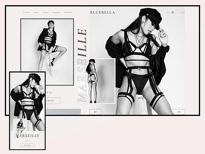 Bluebella Website Redesign concept design ecommerce minimal shop ui ux web website xd