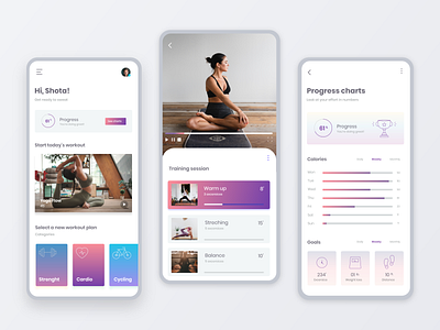 Training app Concept