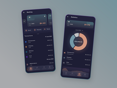 Banking App app application concept design minimal ui ux xd