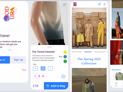 Clothing brand design fashion app fashion brand minimal mobile ui