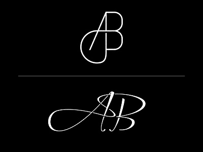 AB Monograms ab branding letter mark lettermark letters logo design logo design concept logo designer logo mark mark monogram monogram design signature