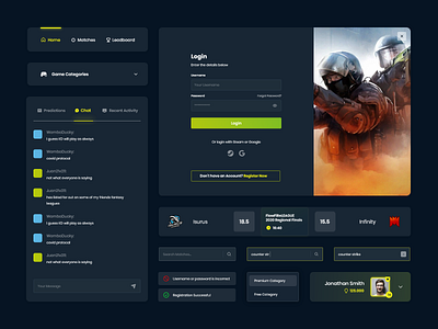 Gaming UI Components