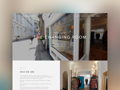 The Changing Room fashion ui design ux design web design