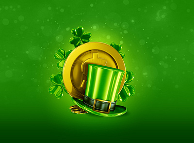 St. Patrick's Day 3d cinema4d logo modeling photoshop