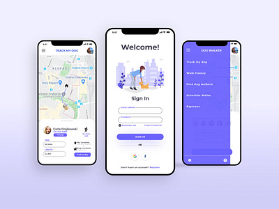 Dog Walker 02 app app design app idea design dog dog app dog walking mobile app mobile app design mobile ui ui