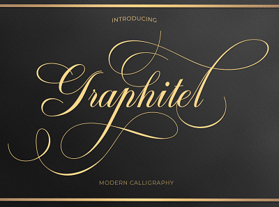 Graphitel Script calligraphy elegant ink love script font wedding
