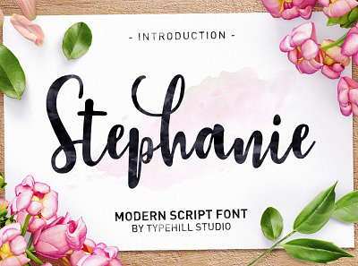 Stepanie Script font ink love script valentine valentines waedding wedding branding wedding invite