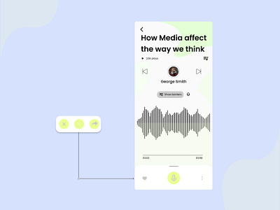 Social Audio App audio audio app mobile app mobile app design music player ui design