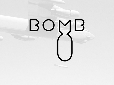 TYPOGRAPHS 08 adobe illustrator bomb bomber branding design minimal typography