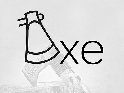 TYPOGRAPHS 04 adobe illustrator axe axe logo branding logotype minimal typography
