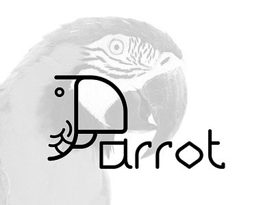 TYPOGRAPHS 10 adobe illustrator branding design logo minimal parrot parrot logo typography