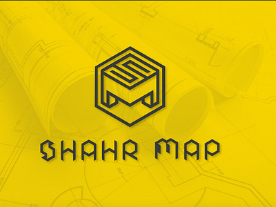 shahrmap / logodesign adobe illustrator adobe photoshop branding design geometric isometric design logo logomark logotype m letter s letter
