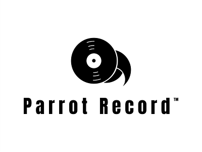 Parrot Record DLC 36 branding corto bert dailylogochallenge dailylogodesign design happinessdesigns logo logodesign logotype parrot record record label vector