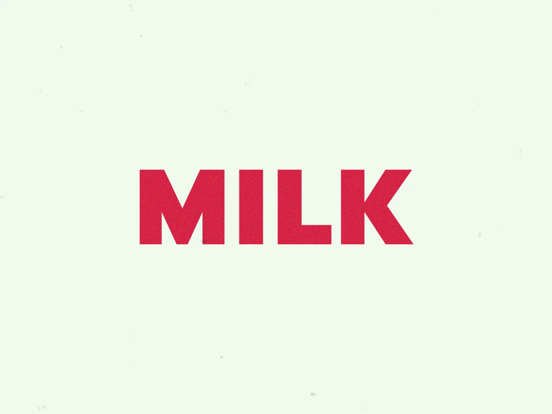 Milkshake animation motion graphics