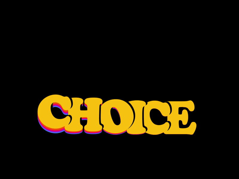 Choice animation illustration motion graphics